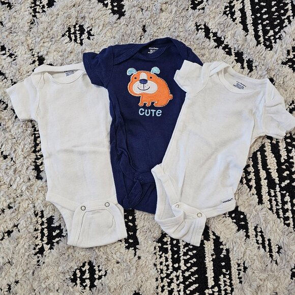 Gerber Baby Boy 3 piece Onesie Set Newborn - Picture 1 of 8